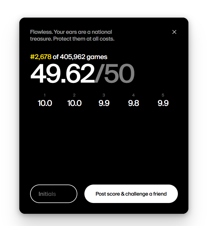 dialed gg sound怎麼拿高分？
哼唱